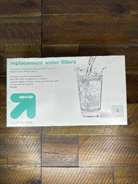Up & Up Replacement Water Filters - Fit Brita Pitcher - 4-Pack - NEW and Sealed